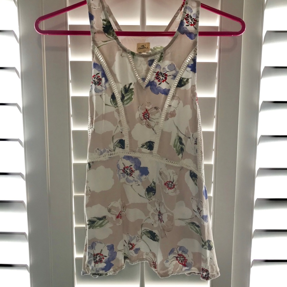 Floral tank top